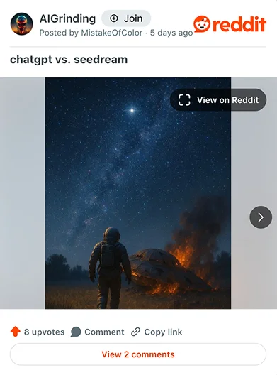 Seedream 4.0 vs Chatgpt