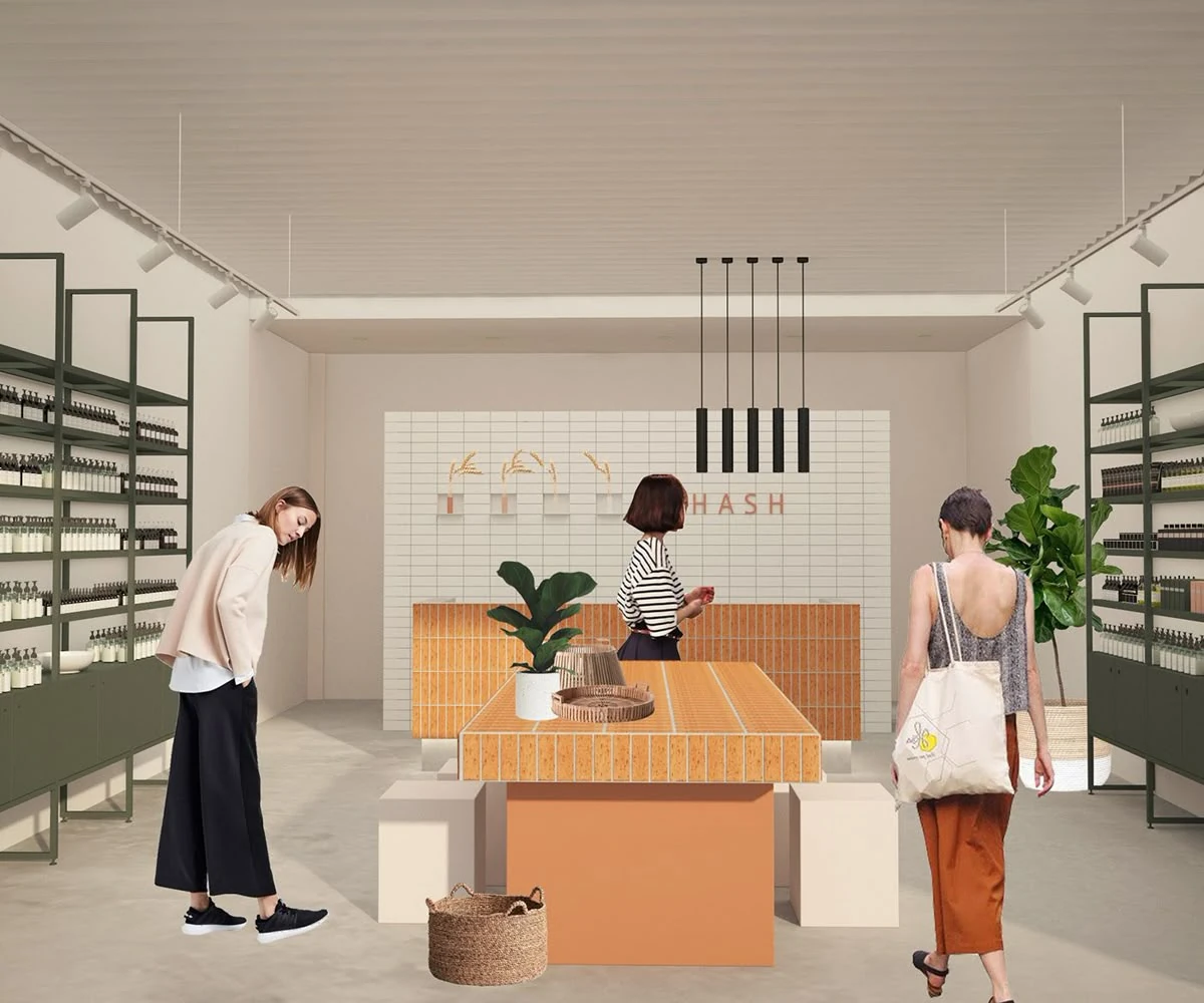 Empty room before virtual staging