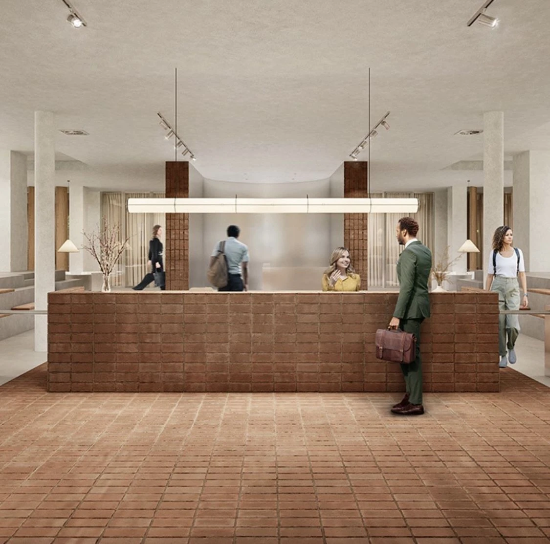 Empty room before virtual staging