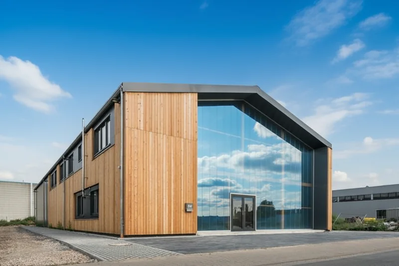 let's replace the sky with a beautiful blue gradient one, and cloud, and increase the reflection of the sky on the glass f...