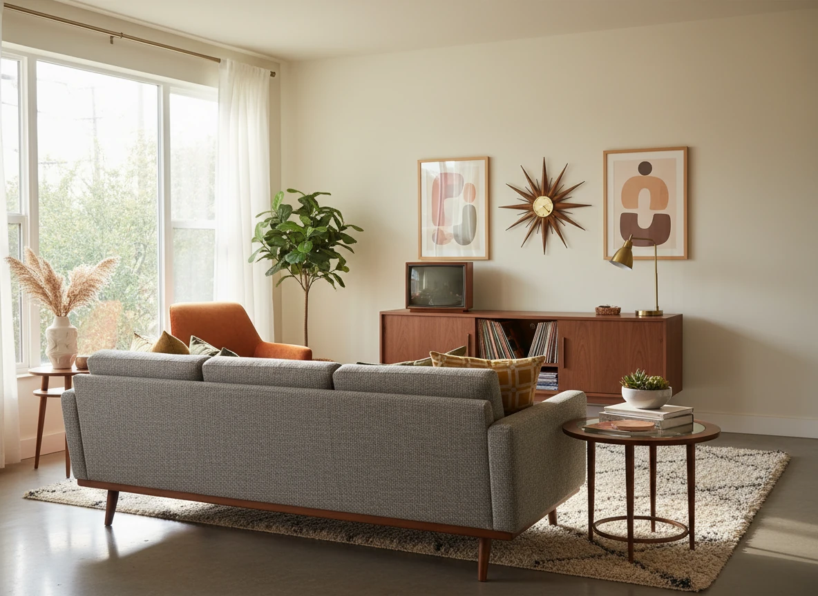 Empty room before virtual staging