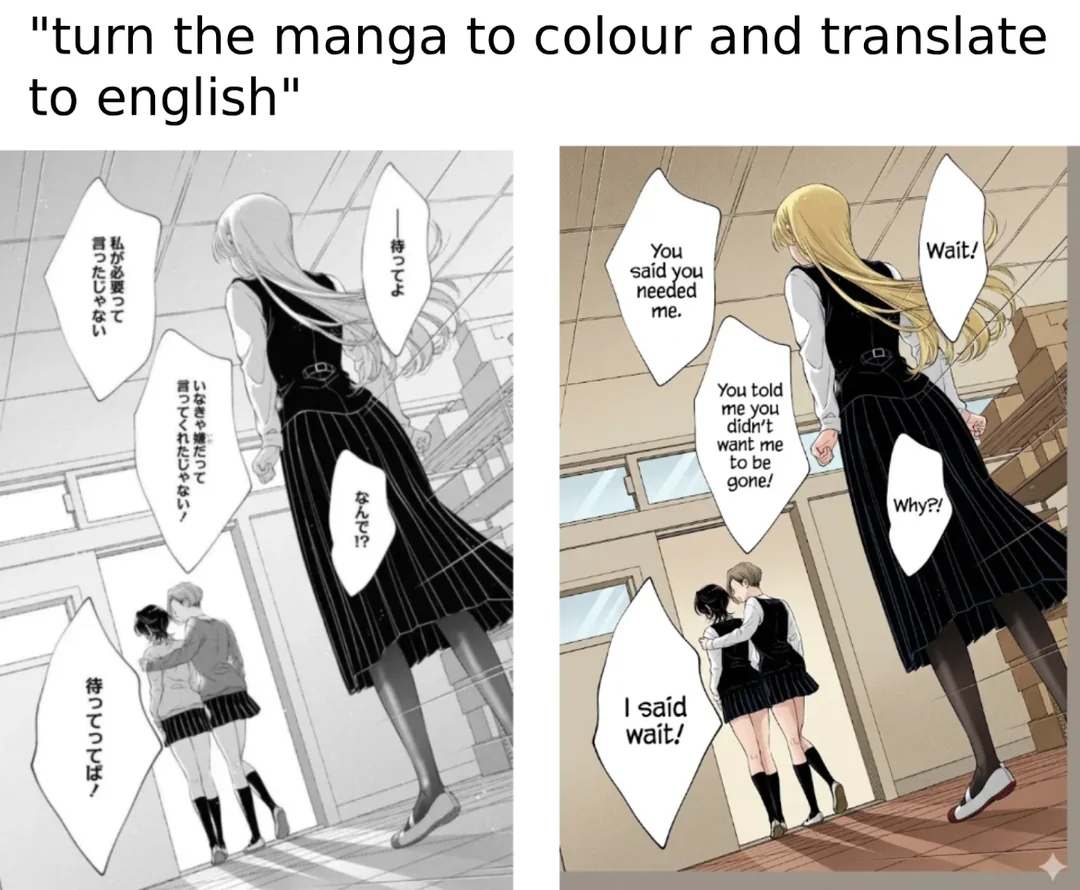 Translation through image generation