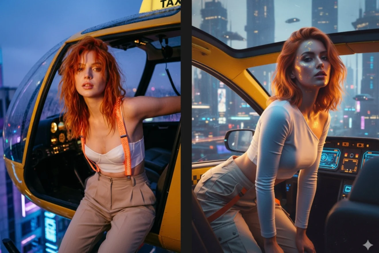 Better realism on people with nanobanana pro on the left